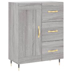 Vidaxl Skříň highboard šedá sonoma 69,5 x 34 x 180 cm kompozitní dřevo