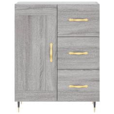 Vidaxl Skříň highboard šedá sonoma 69,5 x 34 x 180 cm kompozitní dřevo