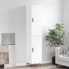 Greatstore Skříň highboard bílá 34,5 x 34 x 180 cm kompozitní dřevo