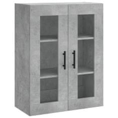 Vidaxl Skříň highboard betonově šedá 69,5x34x180 cm kompozitní dřevo