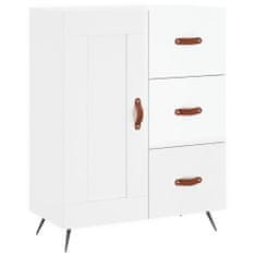 Vidaxl Skříň highboard lesklá bílá 69,5 x 34 x 180 cm kompozitní dřevo