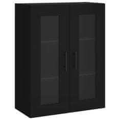 Greatstore Skříň highboard černá 69,5 x 34 x 180 cm kompozitní dřevo