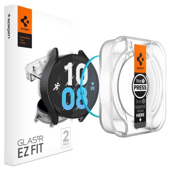 Spigen Ochranné Tvrzené Sklo Glas.Tr ”Ez-Fit” 2-Pack Samsung Galaxy Watch 6 (40 Mm) Clear