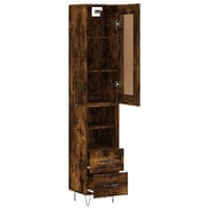 Vidaxl Skříň highboard kouřový dub 34,5 x 34 x 180 cm kompozitní dřevo