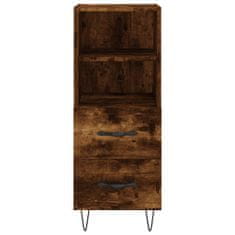 Vidaxl Skříň highboard kouřový dub 34,5 x 34 x 180 cm kompozitní dřevo