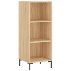 Vidaxl Skříň highboard dub sonoma 34,5 x 34 x 180 cm kompozitní dřevo