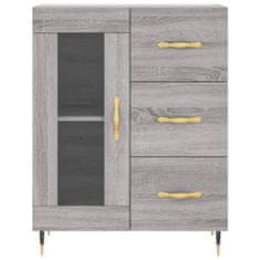 Vidaxl Skříň highboard šedá sonoma 69,5 x 34 x 180 cm kompozitní dřevo