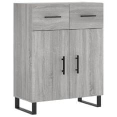 Vidaxl Skříň highboard šedá sonoma 69,5 x 34 x 180 cm kompozitní dřevo