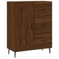 Greatstore Skříň highboard hnědý dub 69,5 x 34 x 180 cm kompozitní dřevo