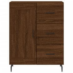 Greatstore Skříň highboard hnědý dub 69,5 x 34 x 180 cm kompozitní dřevo