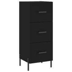 Vidaxl Skříň highboard černá 34,5 x 34 x 180 cm kompozitní dřevo