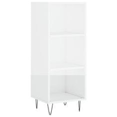 Greatstore Skříň highboard bílá s vysokým leskem 34,5x34x180 cm kompozit