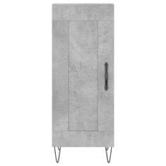 Vidaxl Skříň highboard betonově šedá 34,5x34x180 cm kompozitní dřevo