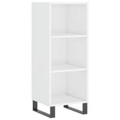 Vidaxl Skříň highboard bílá s vysokým leskem 34,5x34x180 cm kompozit