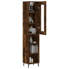 Greatstore Skříň highboard kouřový dub 34,5 x 34 x 180 cm kompozitní dřevo