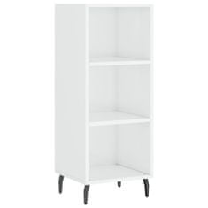 Vidaxl Skříň highboard bílá s vysokým leskem 34,5x34x180 cm kompozit