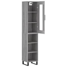 Vidaxl Skříň highboard šedá sonoma 34,5 x 34 x 180 cm kompozitní dřevo