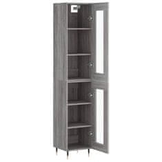 Greatstore Skříň highboard šedá sonoma 34,5 x 34 x 180 cm kompozitní dřevo