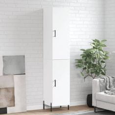 Greatstore Skříň highboard bílá 34,5 x 34 x 180 cm kompozitní dřevo