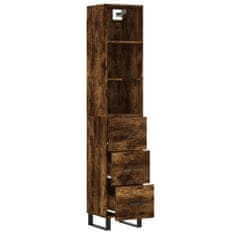 Vidaxl Skříň highboard kouřový dub 34,5 x 34 x 180 cm kompozitní dřevo