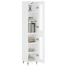 Greatstore Skříň highboard bílá 34,5 x 34 x 180 cm kompozitní dřevo