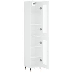 Greatstore Skříň highboard bílá 34,5 x 34 x 180 cm kompozitní dřevo