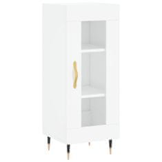 Vidaxl Skříň highboard bílá s vysokým leskem 34,5x34x180 cm kompozit