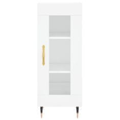 Vidaxl Skříň highboard bílá s vysokým leskem 34,5x34x180 cm kompozit