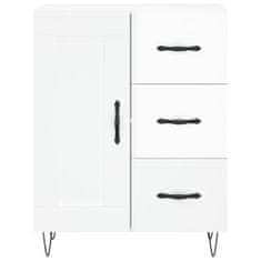 Vidaxl Skříň highboard lesklá bílá 69,5 x 34 x 180 cm kompozitní dřevo