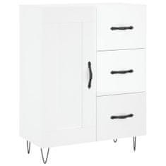 Vidaxl Skříň highboard lesklá bílá 69,5 x 34 x 180 cm kompozitní dřevo