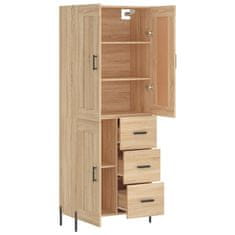 Vidaxl Skříň highboard dub sonoma 69,5 x 34 x 180 cm kompozitní dřevo