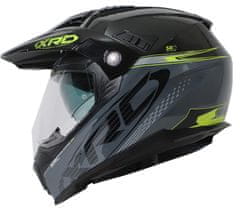 XRC Helma na moto dark grey/black/fluo vel. M