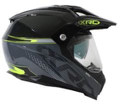 XRC Helma na moto dark grey/black/fluo vel. M