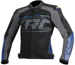XRC Kožená bunda na moto blk/blue/grey vel. 58