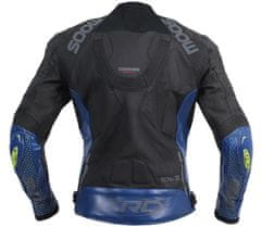 XRC Kožená bunda na moto blk/blue/grey vel. 58