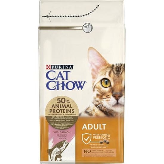 Purina Cat Chow - tuňák,losos 1,5kg