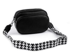 Kraftika 1ks černá dámská / dívčí kabelka crossbody s popruhem 17x22