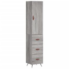 Vidaxl Skříň highboard šedá sonoma 34,5 x 34 x 180 cm kompozitní dřevo