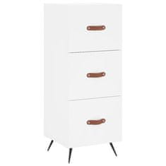 Greatstore Skříň highboard bílá 34,5 x 34 x 180 cm kompozitní dřevo