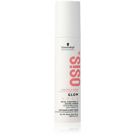 Schwarzkopf Prof. Lesklé sérum proti krepatění vlasů OSiS Glow (Frizz Control & Shine Serum) 50 ml