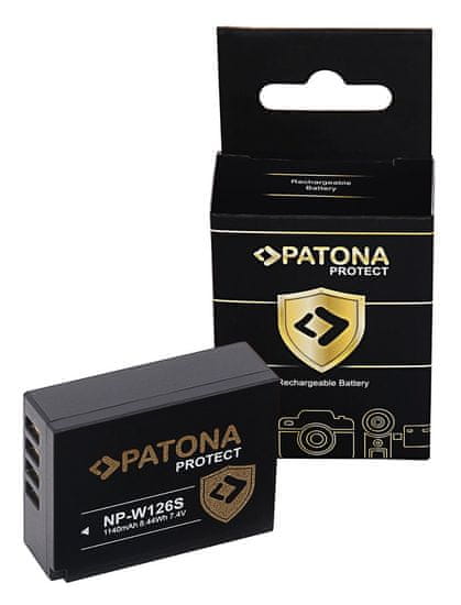 shumee Baterie Patona Protect NP-W126S 1140mAh / 8208Wh pro Fuji X-T3 VPB-XT3 NP-W126S