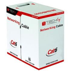 shumee TECHLY U/UTP CAT6 WIRE 305M CCA ŠEDÁ ITP6-CCA-305-GY