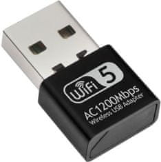 Izoxis 19181 Adaptér WIFI na USB 1200Mbps černý 16172