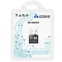 Izoxis 19181 Adaptér WIFI na USB 1200Mbps černý 16172