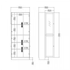 Falco Tvilum Knihovna Basic 71760/24 bílá