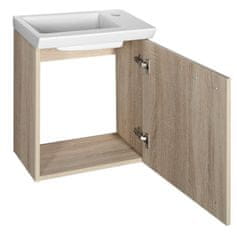 AQUALINE ZOJA/KERAMIA FRESH umyvadlová skříňka 44x50x25,3cm, dub platin 51046DP - Aqualine