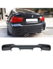 Protec  Difuzor zadního nárazníku BMW E90 E91 DUPLEX M-PAKIET 2005-2012 CSL ČERNÝ MAT