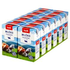 12 x 1l Mléko polotučné 1,5%