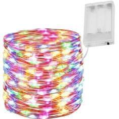 INTEREST 100 LED drátových žárovek - vícebarevné - na baterie.