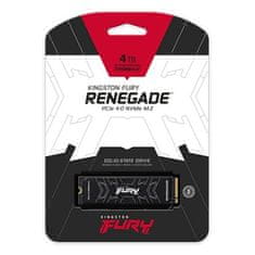 Kingston SSD 4000GB Fury Renegade PCIe 4.0 NVMe M.2 (čtení/zápis: 7300/7000MB/s; 1M/1M IOPS)